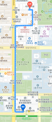 지하철 하차 후 걸어서 오는 방법